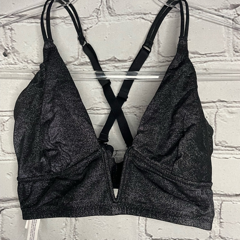 Auden Sparkling Black Cross-Back Bralette